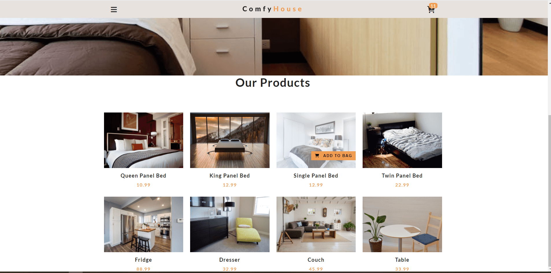 Furniture Selling Website